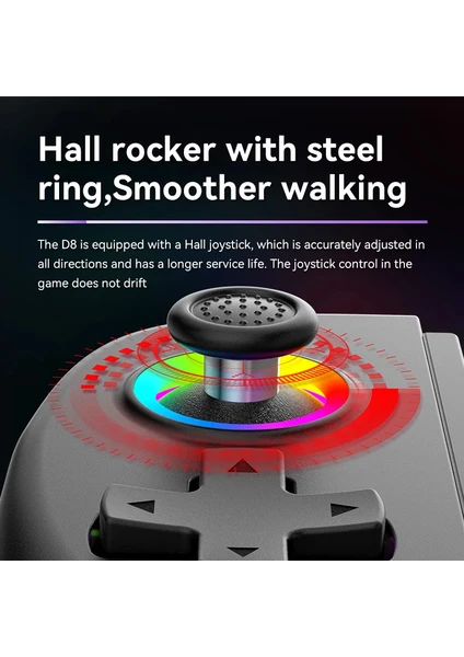 Bilişim Burada Turbo D8 Teleskopik Oyun Denetleyicisi Gamepad - Android, iOS, PC İçin BT 5-2 Destekli